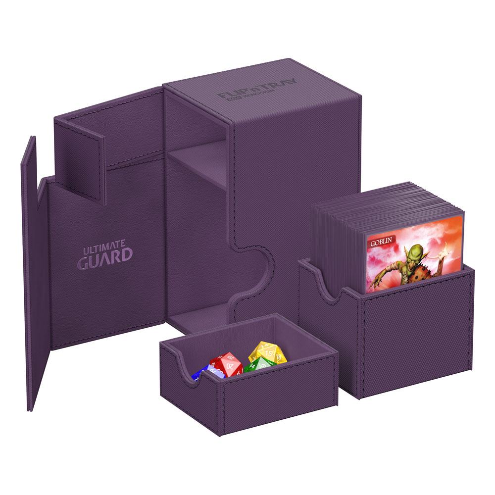 Deck Box - Flip´n´Tray 80+ - Purple - XenoSkin