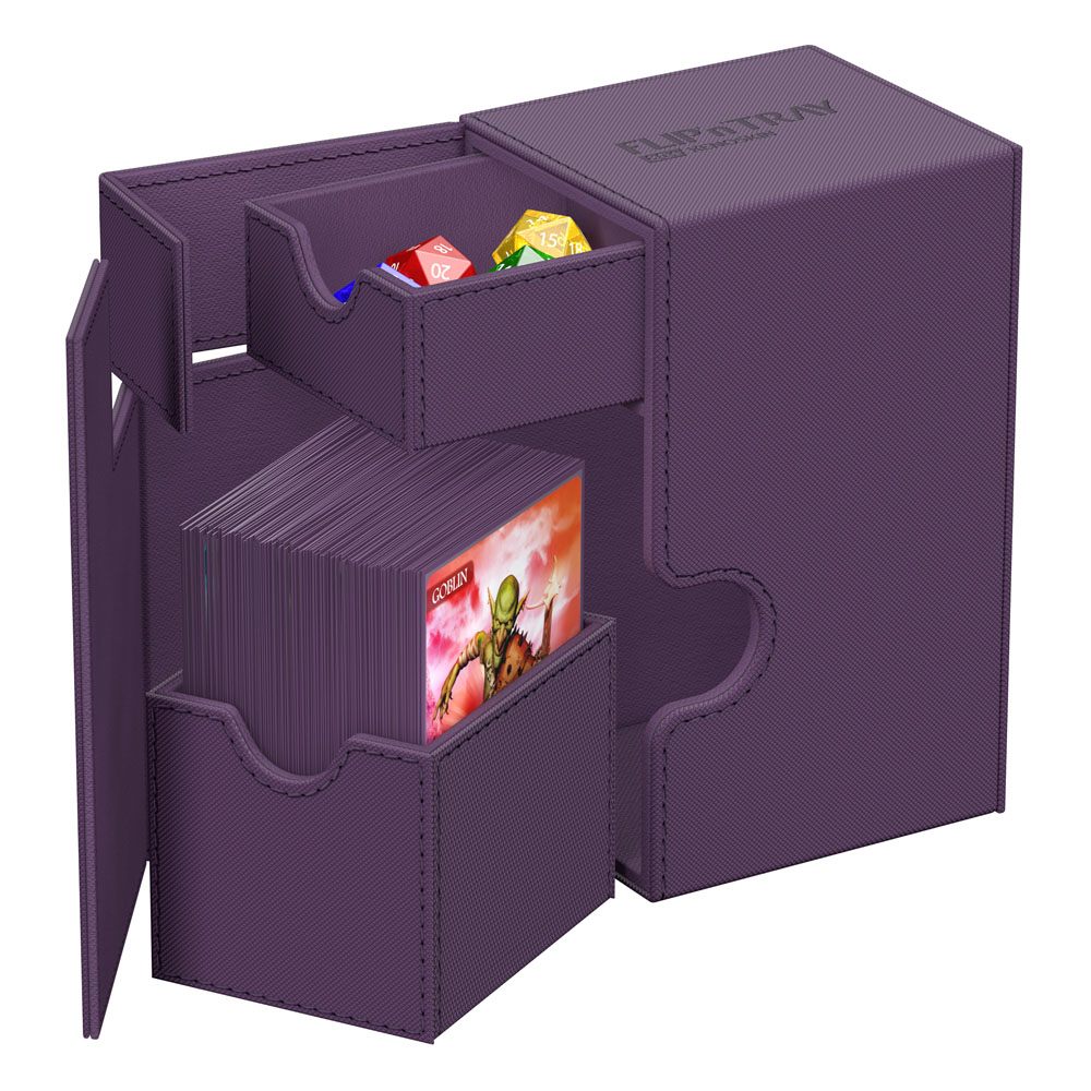 Deck Box - Flip´n´Tray 80+ - Purple - XenoSkin