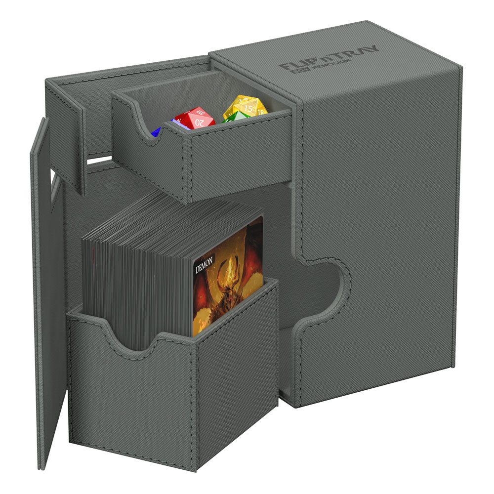 Deck Box - Flip´n´Tray 80+ - Grey - XenoSkin