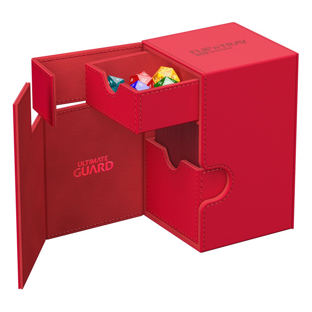 Deck Box - Flip´n´Tray 100+ - Red - XenoSkin