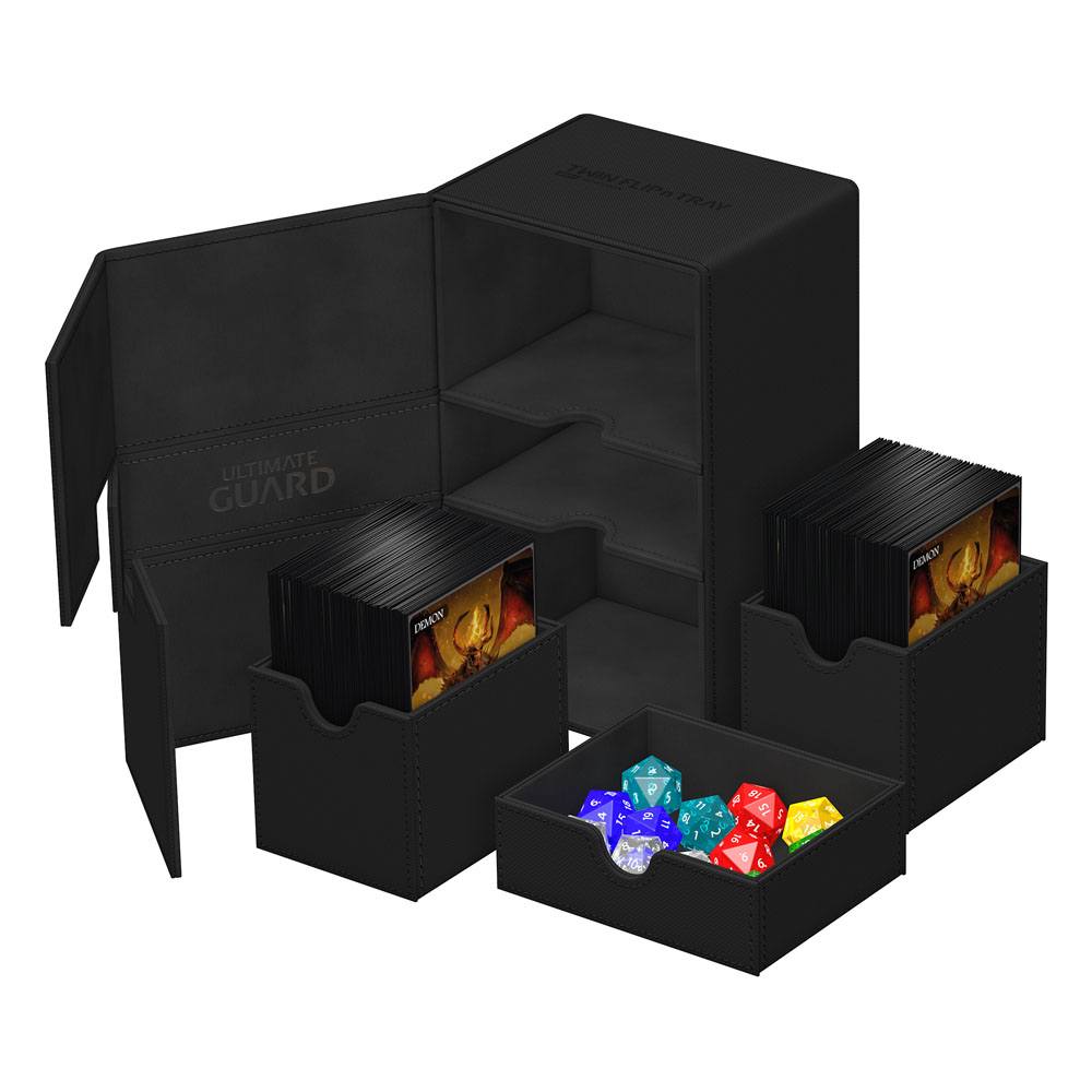 Deck Box - Twin Flip´n´Tray 160+ - Black - XenoSkin
