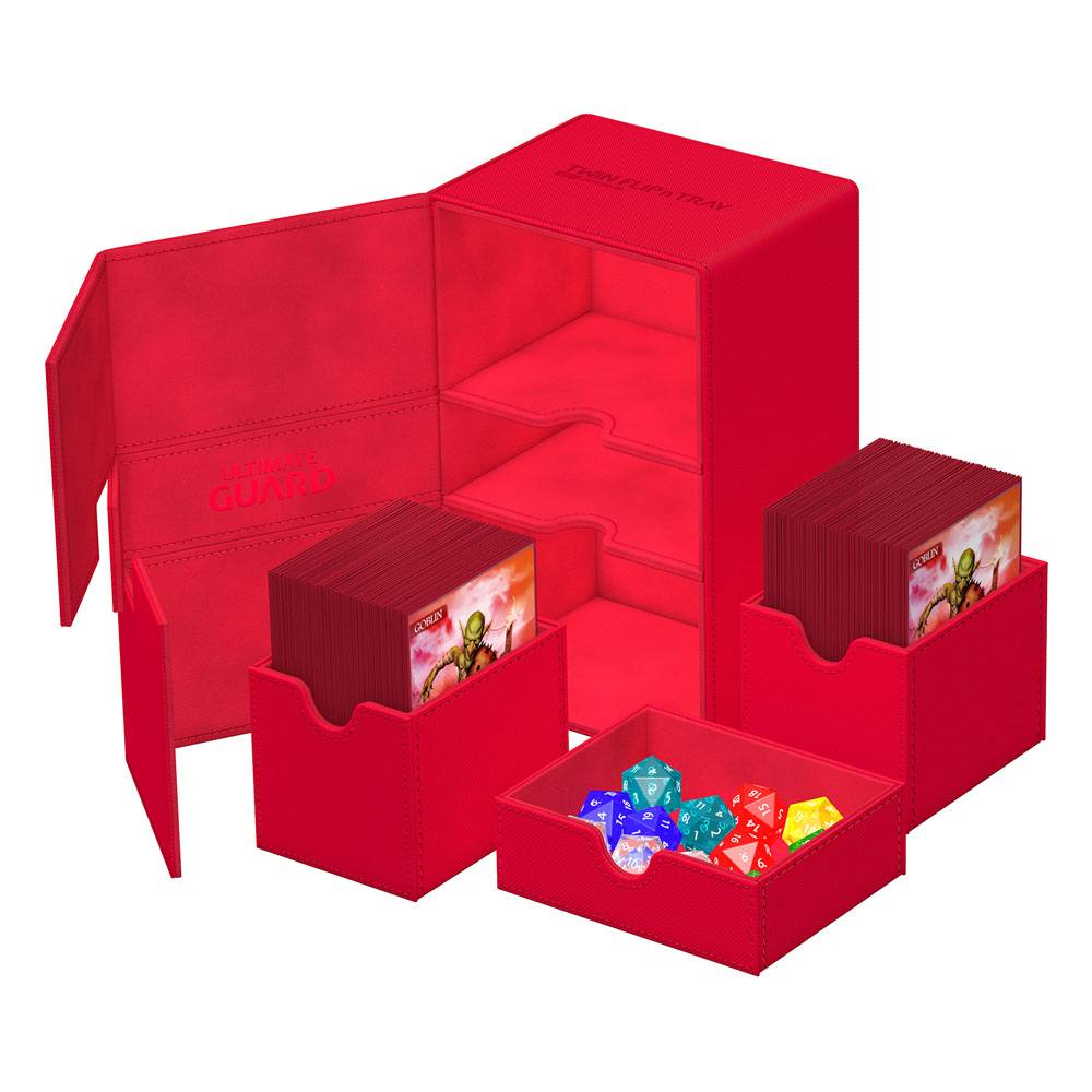 Deck Box - Twin Flip´n´Tray 160+ - Red - XenoSkin