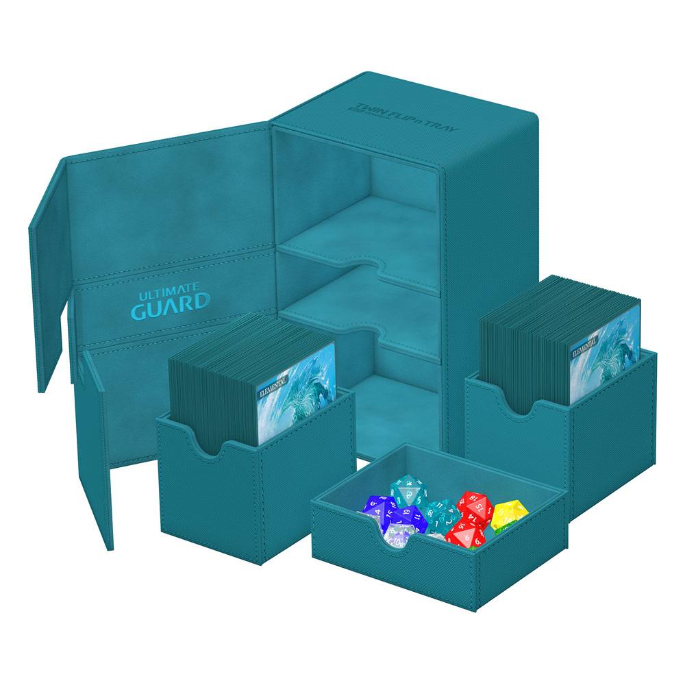 Deck Box - Twin Flip´n´Tray 160+ - Petrol Blue - XenoSkin