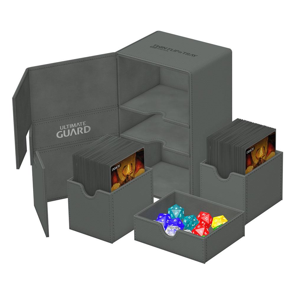 Deck Box - Twin Flip´n´Tray 160+ - Grey - XenoSkin