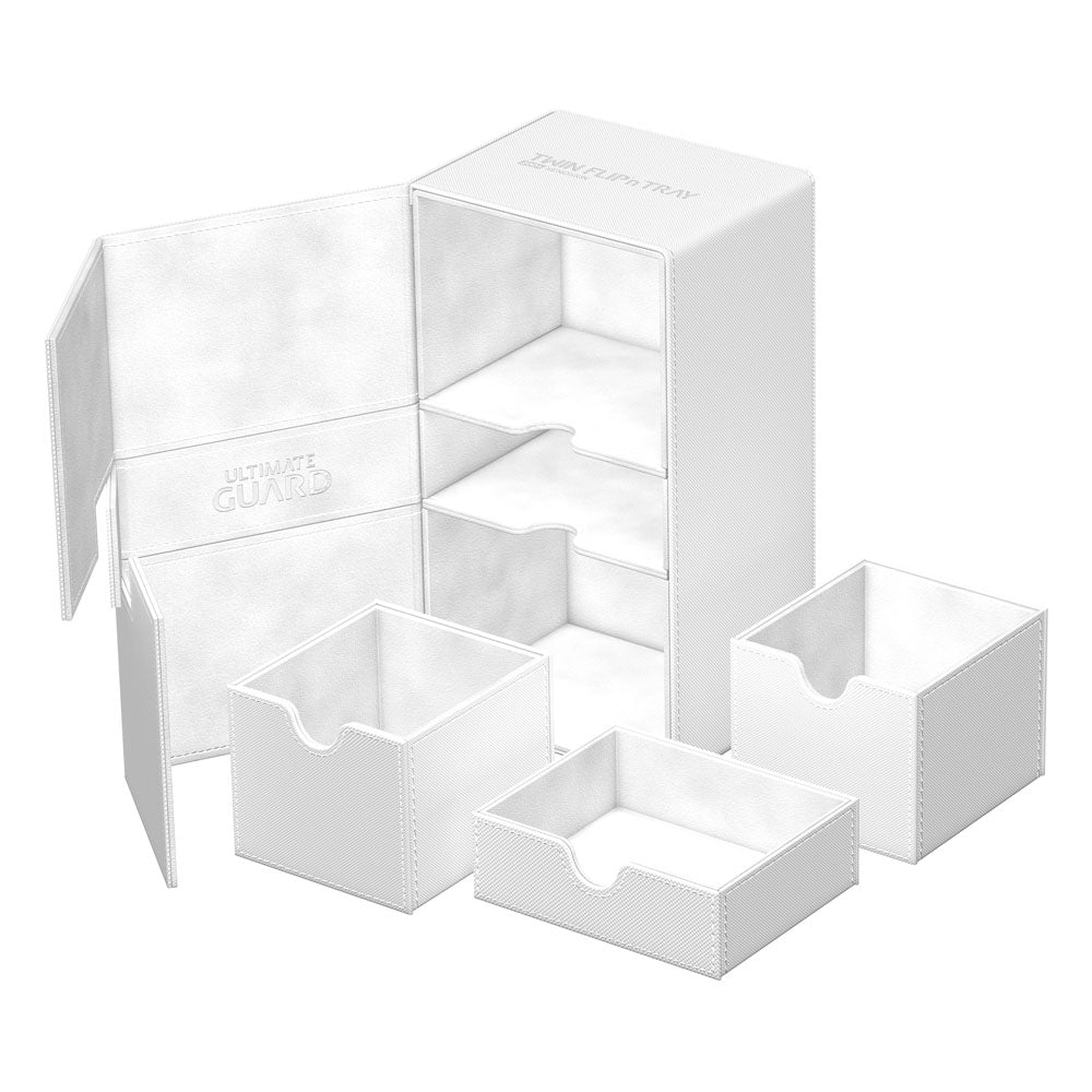 Deck Box - Twin Flip´n´Tray 200+ - White - XenoSkin