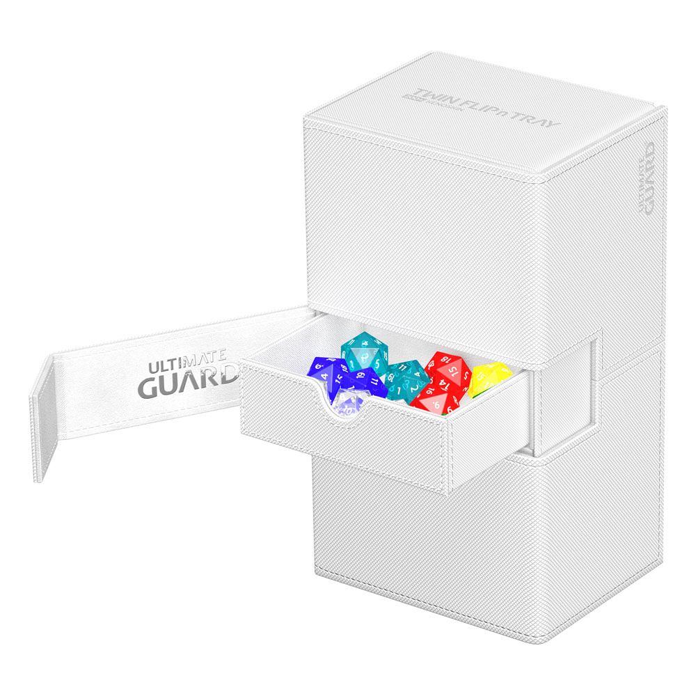 Deck Box - Twin Flip´n´Tray 200+ - White - XenoSkin