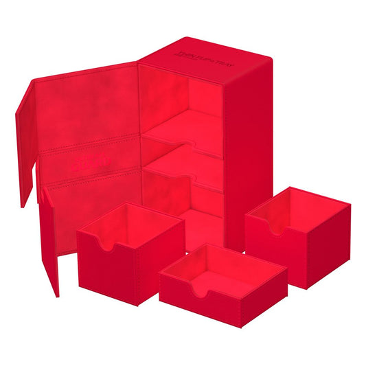 Deck Box - Twin Flip´n´Tray 200+ - Red - XenoSkin