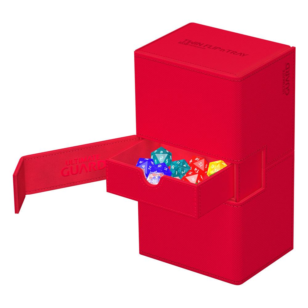Deck Box - Twin Flip´n´Tray 200+ - Red - XenoSkin
