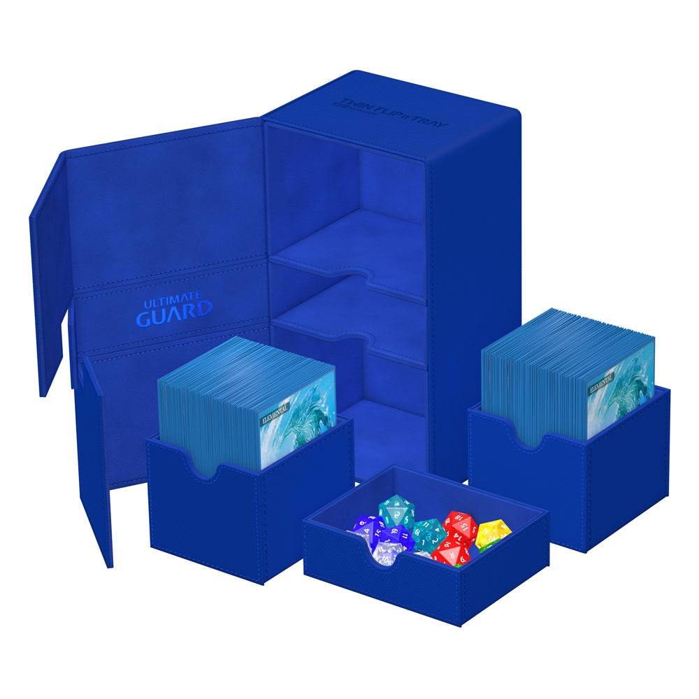Deck Box - Twin Flip´n´Tray 200+ - Blue - XenoSkin