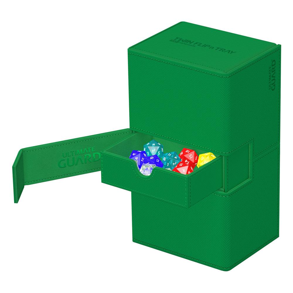 Deck Box - Twin Flip´n´Tray 200+ - Green - XenoSkin