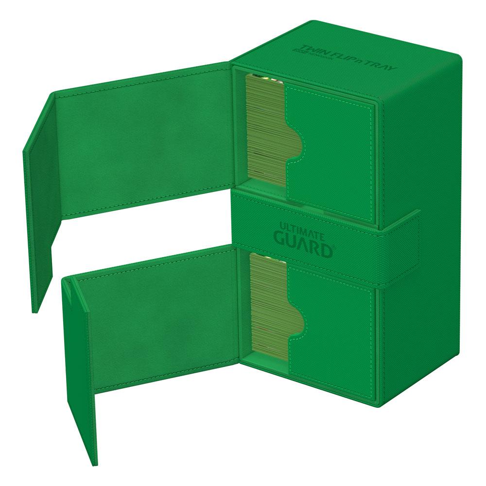 Deck Box - Twin Flip´n´Tray 200+ - Green - XenoSkin