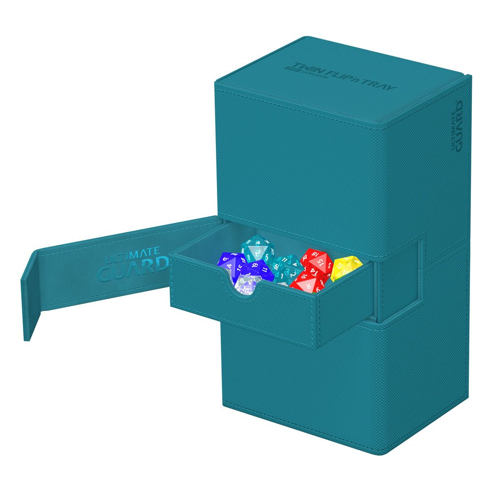 Deck Box - Twin Flip´n´Tray 200+ - Petrol Blue - XenoSkin