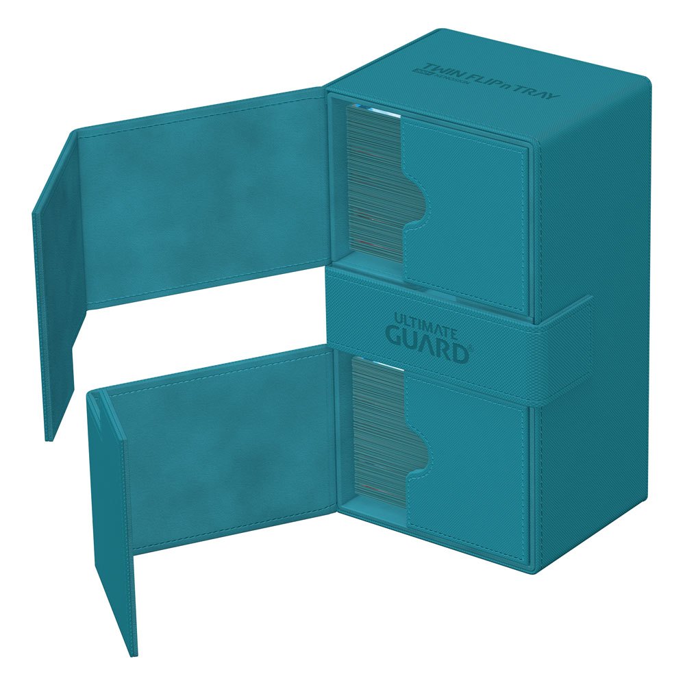 Deck Box - Twin Flip´n´Tray 200+ - Petrol Blue - XenoSkin