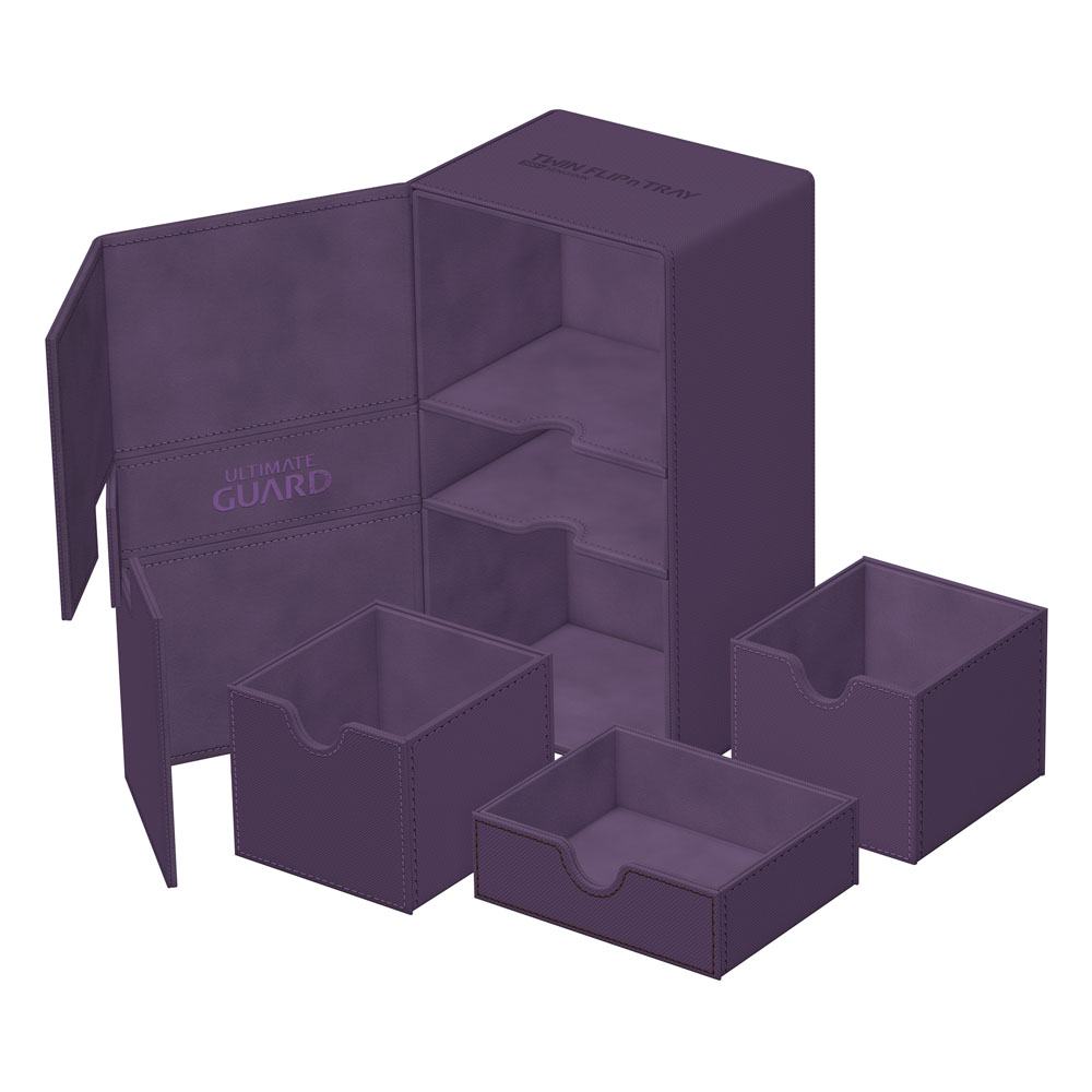 Deck Box - Twin Flip´n´Tray 200+ - Purple - XenoSkin