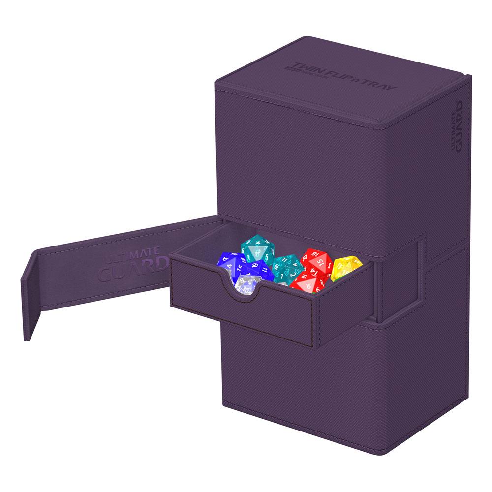 Deck Box - Twin Flip´n´Tray 200+ - Purple - XenoSkin