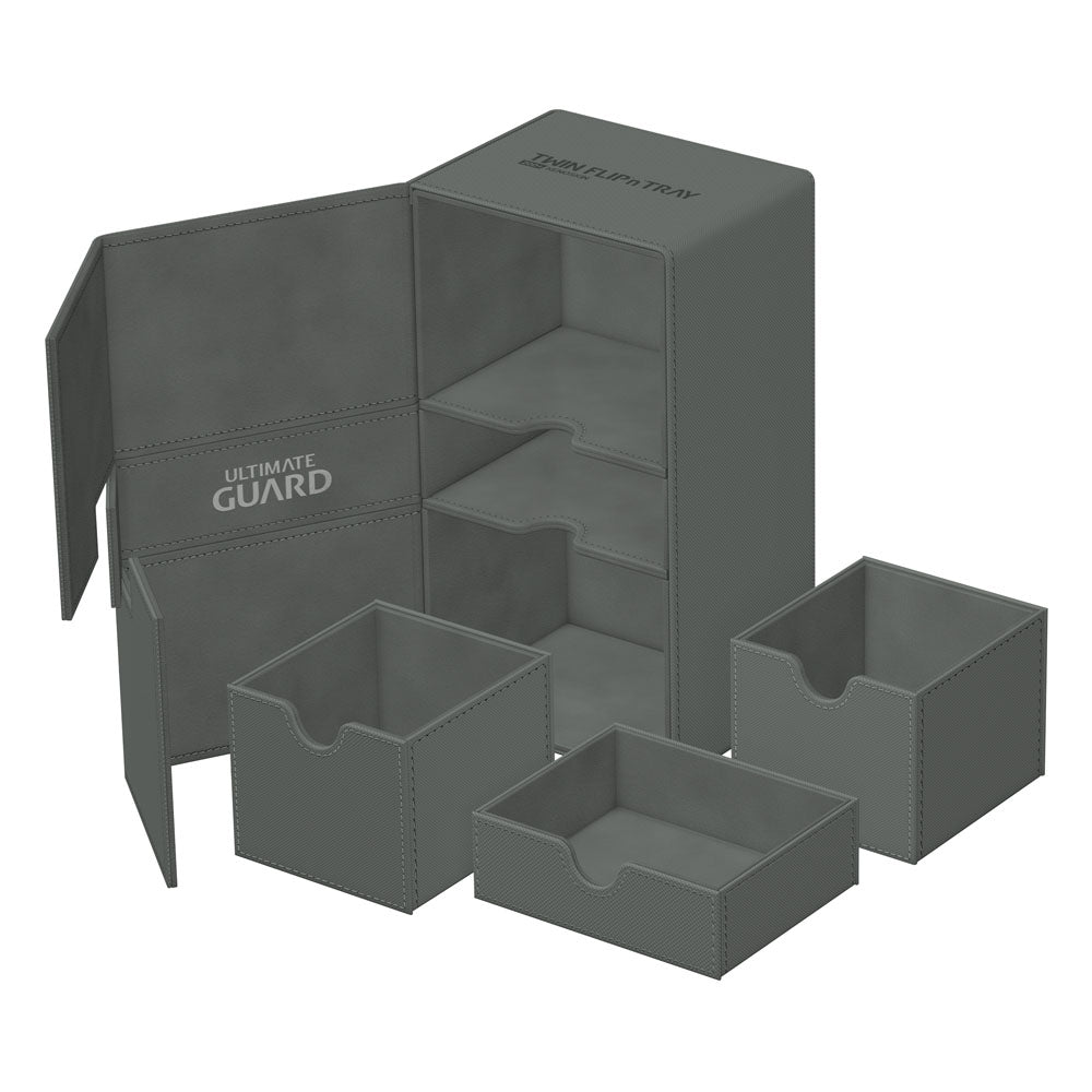 Deck Box - Twin Flip´n´Tray 200+ - Grey - XenoSkin