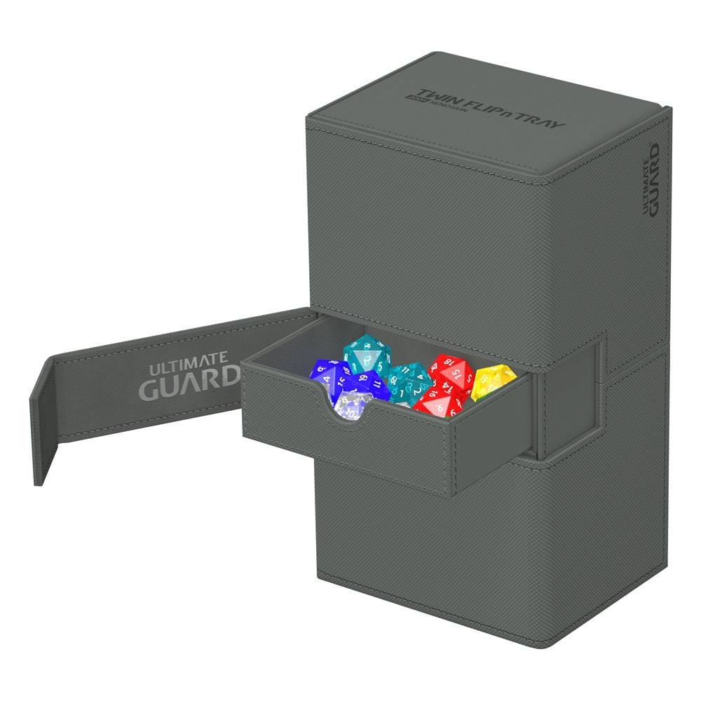 Deck Box - Twin Flip´n´Tray 200+ - Grey - XenoSkin