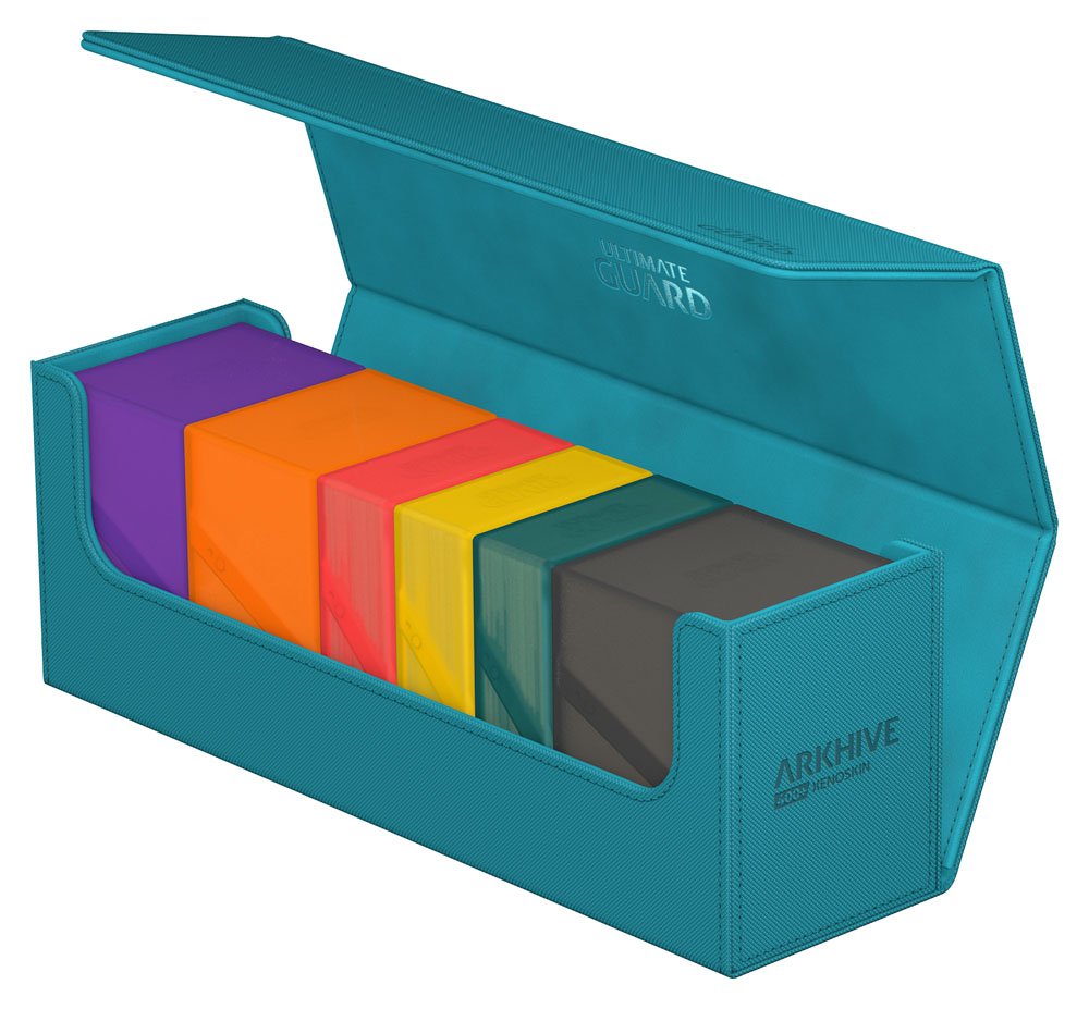 Deck Box - Arkhive 400+ - Petrol Blue - XenoSkin - Blue