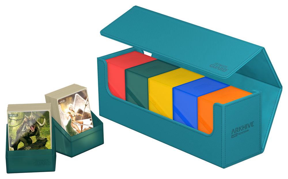 Deck Box - Arkhive 400+ - Petrol Blue - XenoSkin - Blue
