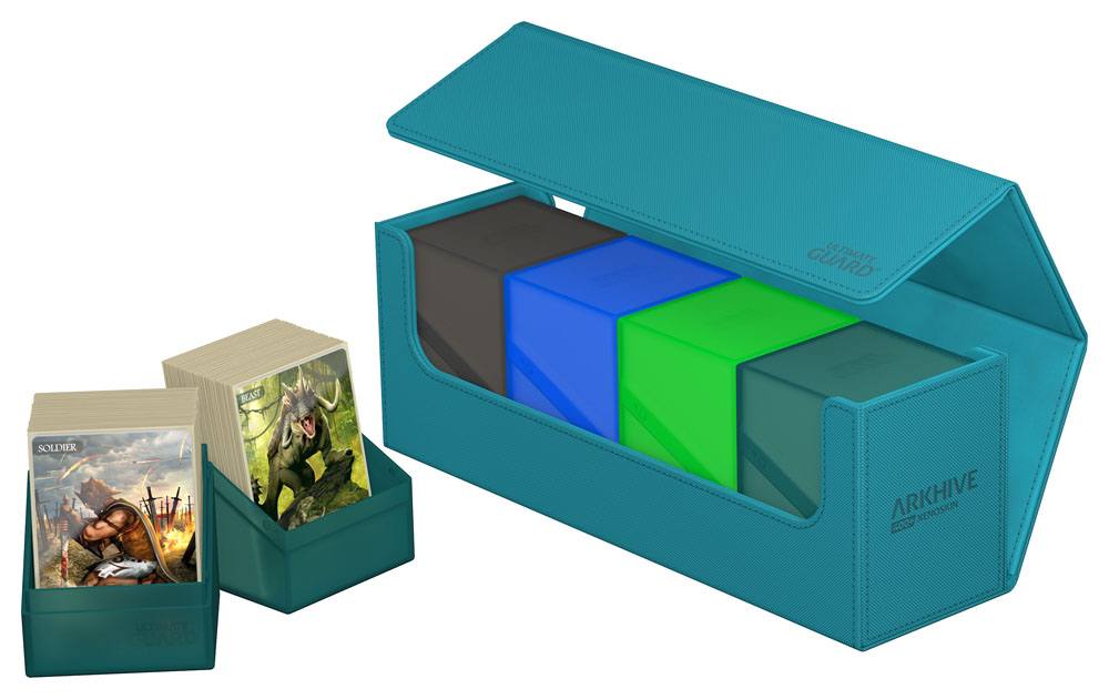 Deck Box - Arkhive 400+ - Petrol Blue - XenoSkin - Blue