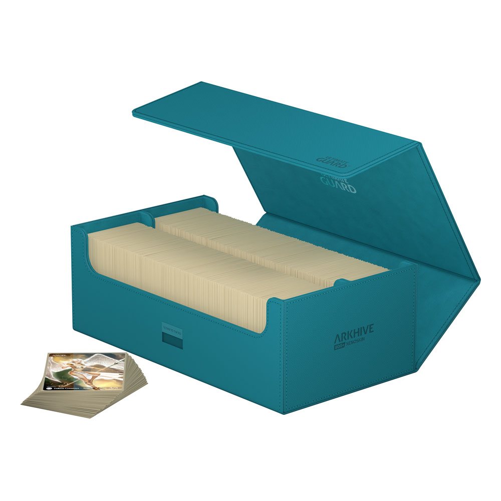 Deck Box - Card Case - Arkhive 800+ - Petrol Blue - XenoSkin - Blue
