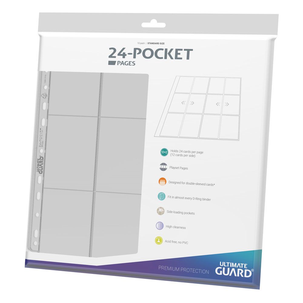 Portfolio - Pages Classeur Side-Loading - 24-Pocket - 10ct - Clear