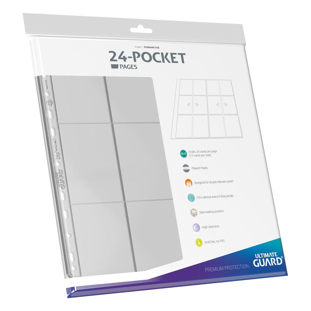 Portfolio - Pages Classeur Side-Loading - 24-Pocket - 10ct - Clear