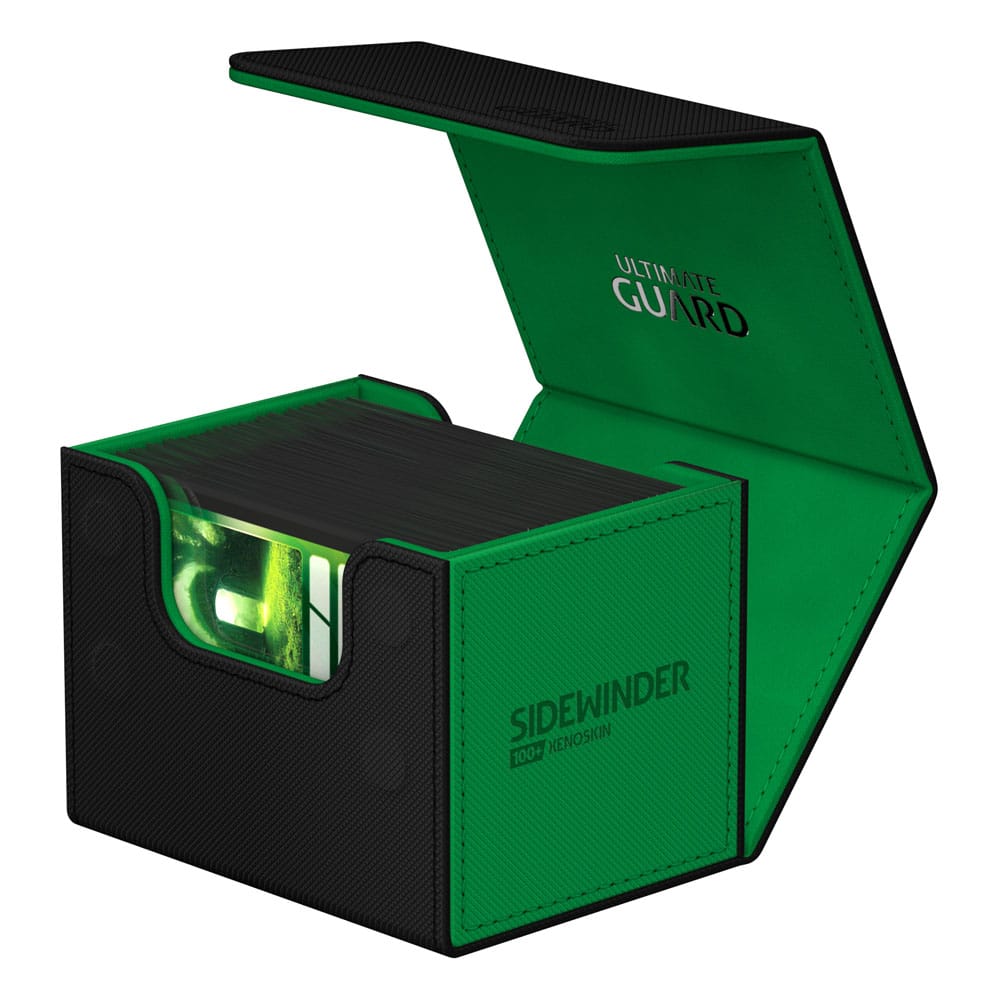 Deck Box - SideWinder 100+ - SYNERGY - Black&Green - XenoSkin - Black