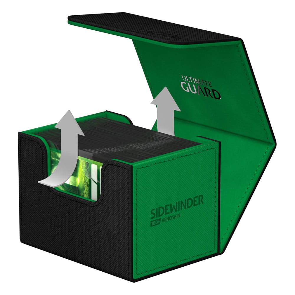 Deck Box - SideWinder 100+ - SYNERGY - Black&Green - XenoSkin - Black