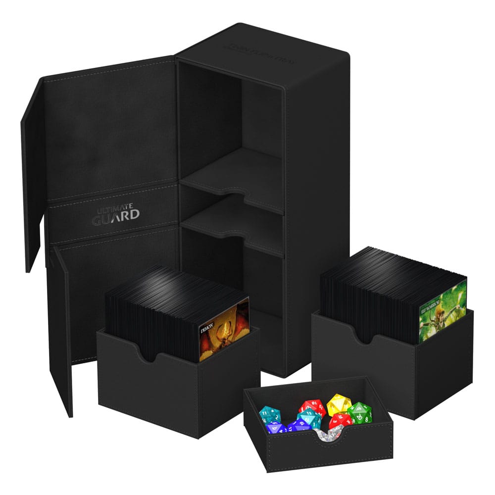 Deck Box - Twin Flip´n´Tray 266+ - Black - XenoSkin