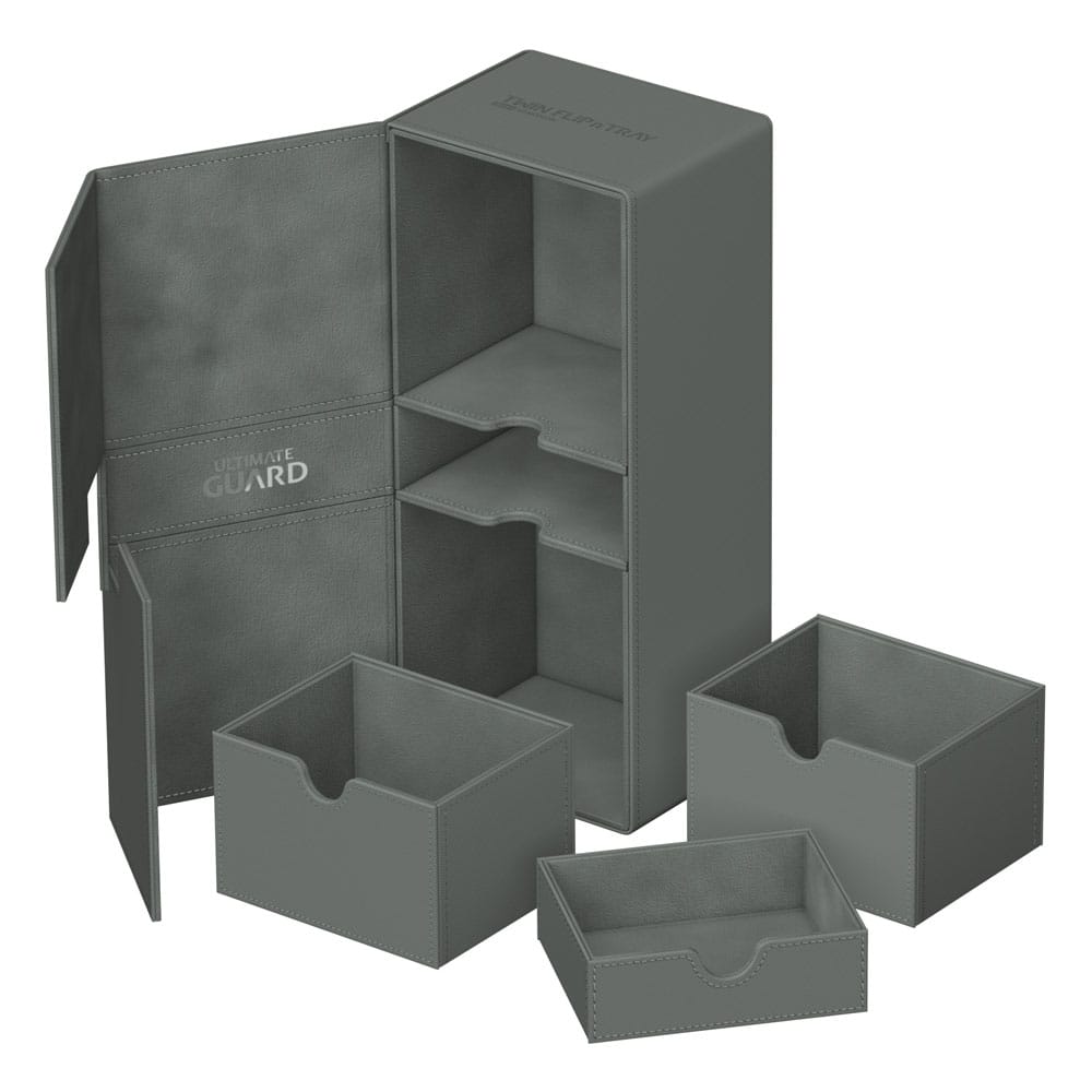 Deck Box - Twin Flip´n´Tray 266+ - Gris - XenoSkin - 25 cm