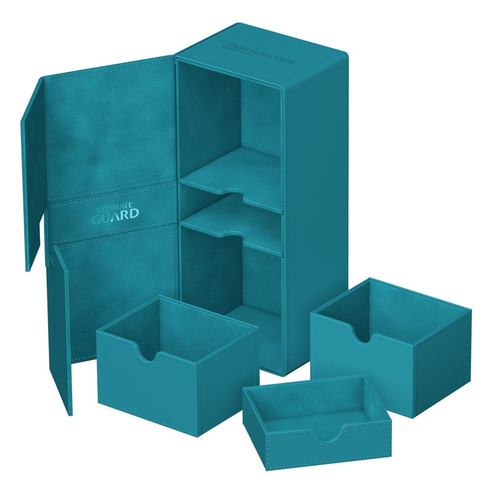 Deck Box - Twin Flip´n´Tray 266+ - Petrol Blue - XenoSkin