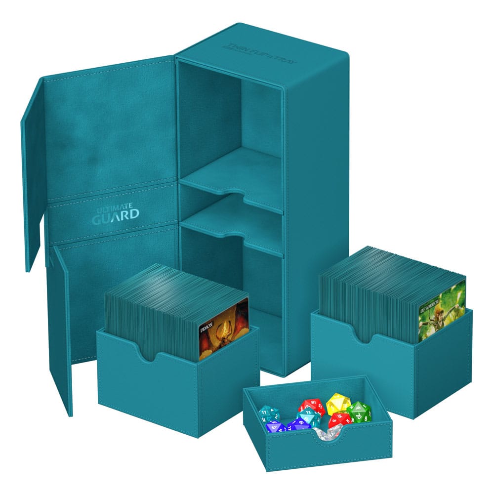 Deck Box - Twin Flip´n´Tray 266+ - Petrol Blue - XenoSkin
