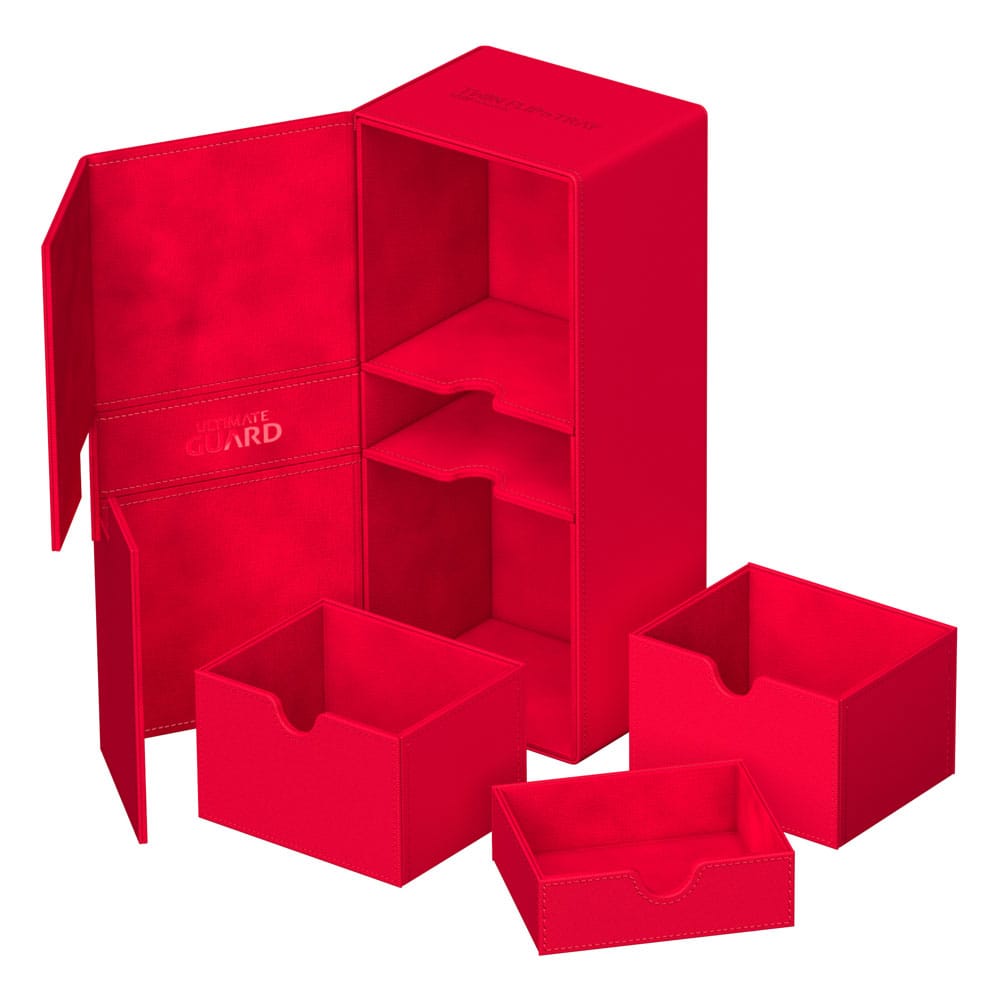 Deck Box - Twin Flip´n´Tray 266+ - Red - XenoSkin