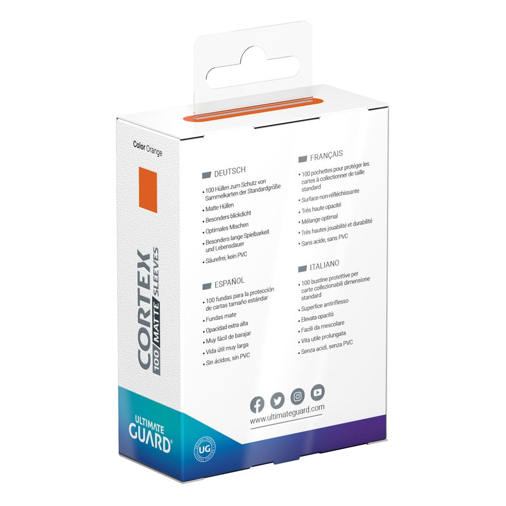 Sleeves - Sleeves (100 Pieces) - Matte Orange - Standard - Orange