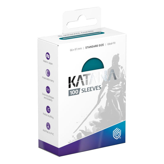 Sleeves - 100 pcs - Katana - Standard - Great Wave - Blue