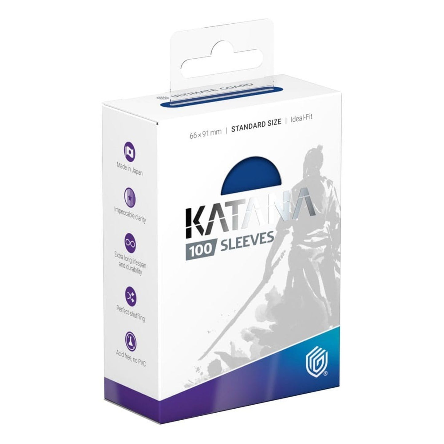 Sleeves - 100 pcs - Katana - Standard - Blue Bird - Blue