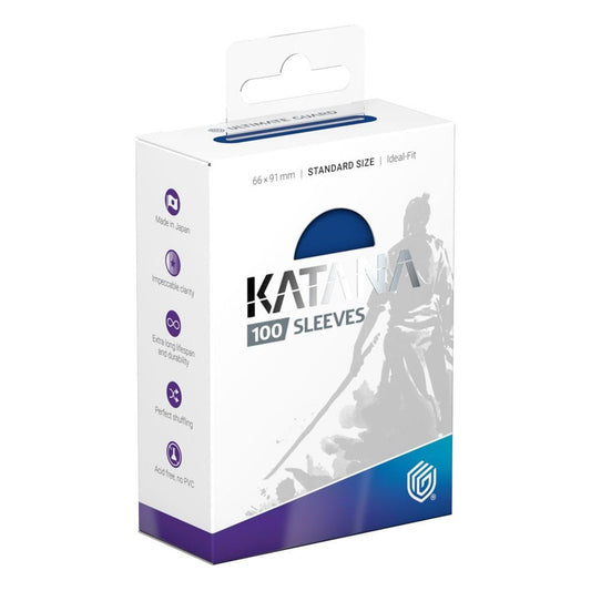 Sleeves - 100 pcs - Katana - Standard - Blue Bird - Blue