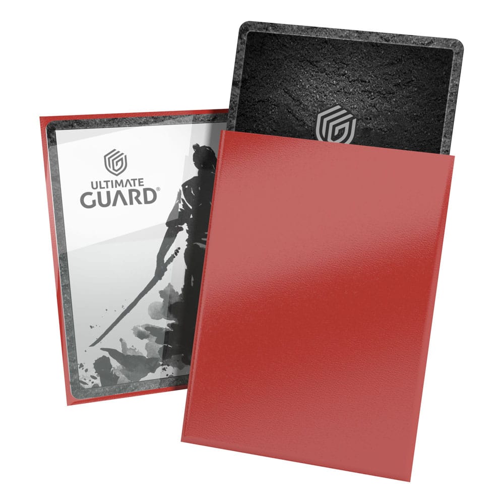 Sleeves - 100 Pcs - Katana - Standard - Rising Sun - Red