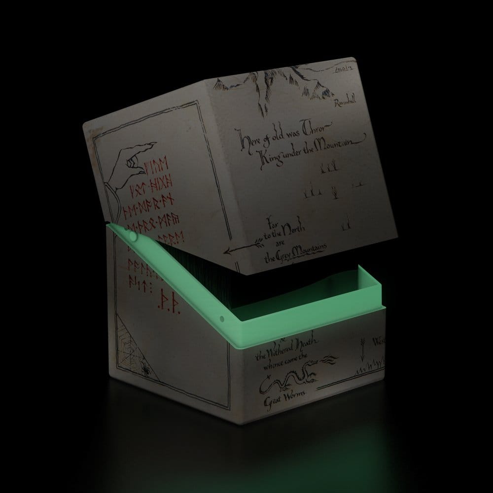 Deck Box - Return To Earth - The Hobbit - Thrór's Map - (Glow in the Dark) - Brown