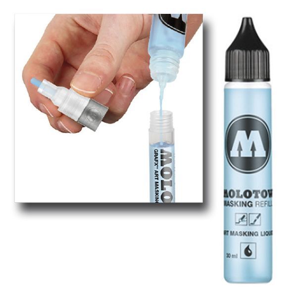 Model marker - Model Kit Accessories - GRAFX Art - Masking Liquid Refill 30ml - Clear
