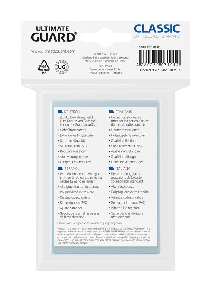 Sleeves - Sleeves (100 pieces) - Clear