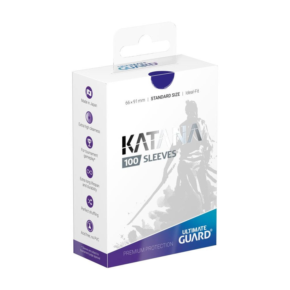 Sleeves - 100 Pcs - Katana - Standard - Blue - Blue