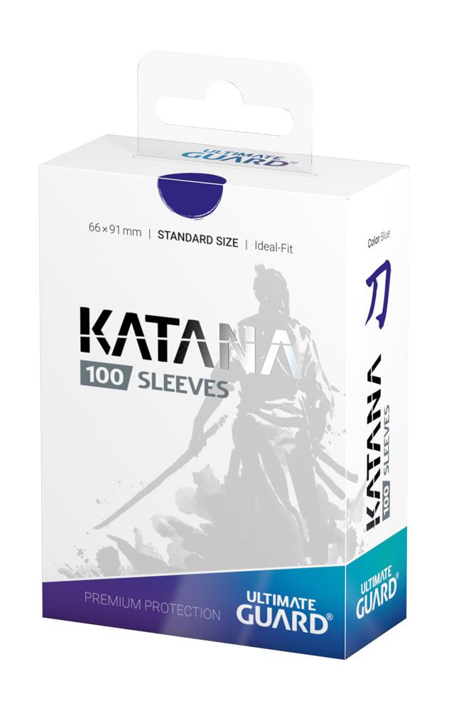 Sleeves - 100 Pcs - Katana - Standard - Blue - Blue