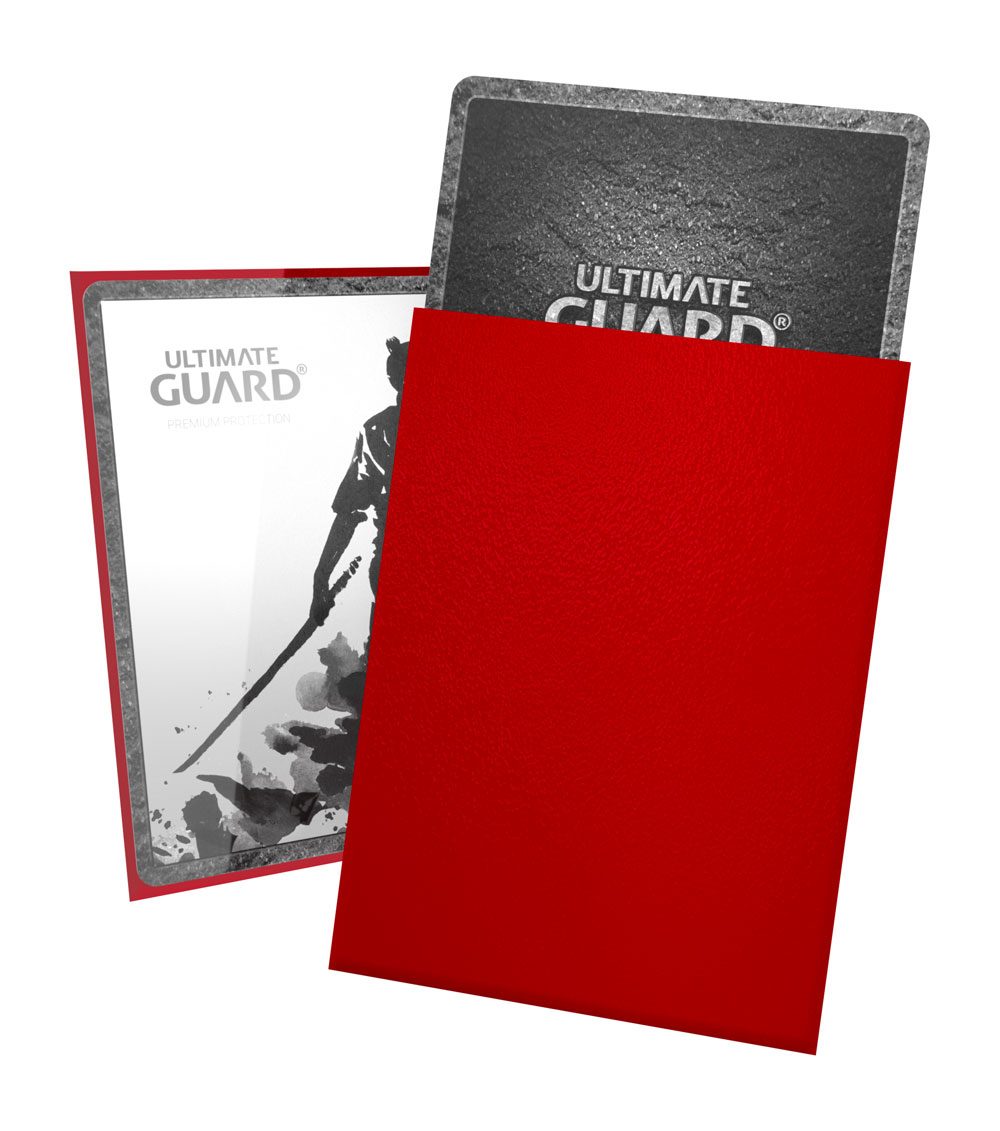 Sleeves - 100 Pcs - Katana - Standard - Red - Red