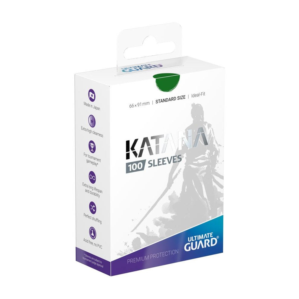 Sleeves - 100 Pcs - Katana - Standard - Green - Purple