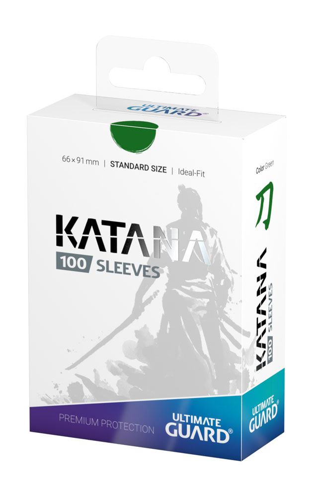 Sleeves - 100 Pcs - Katana - Standard - Green - Purple