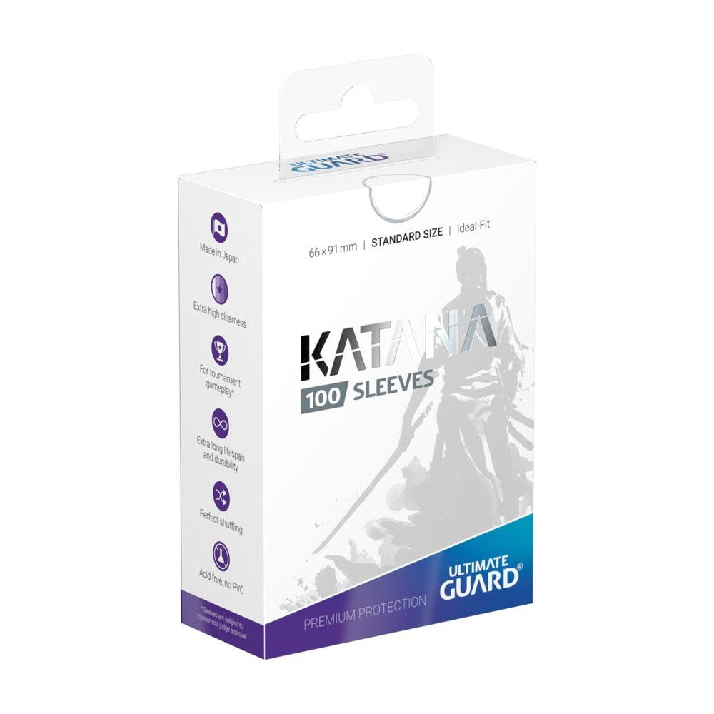 Sleeves - 100 Pcs - Katana - Standard - White - White