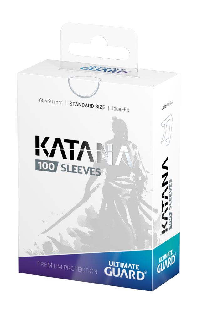 Sleeves - 100 Pcs - Katana - Standard - White - White