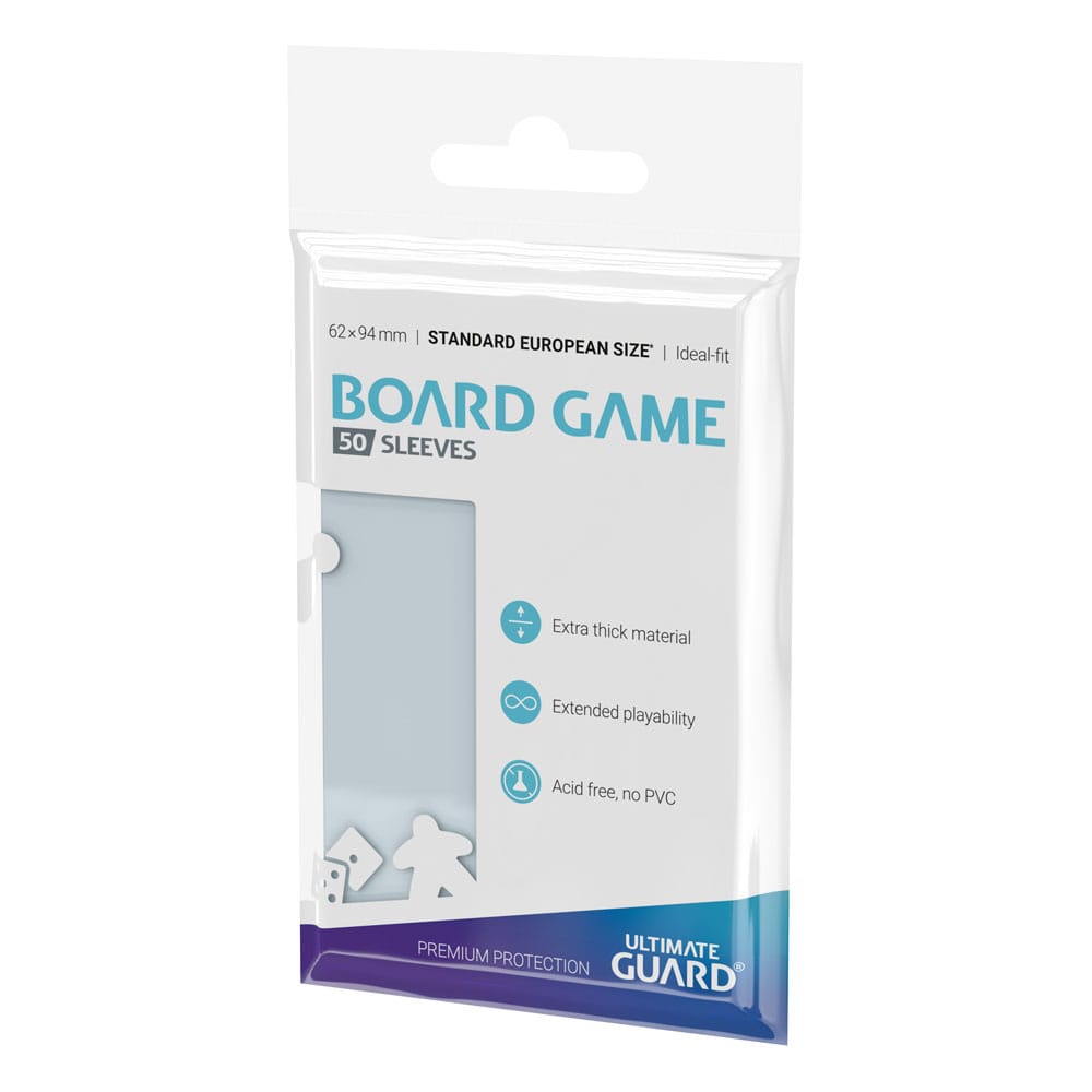 Sleeves - Board Game - 50p. Sleeves - Clear